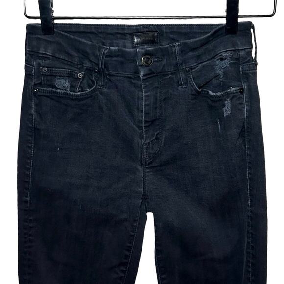 Mother Women’s The Looker Ankle Fray Jeans Guilty As Sin Size 24 - Picture 4 of 8